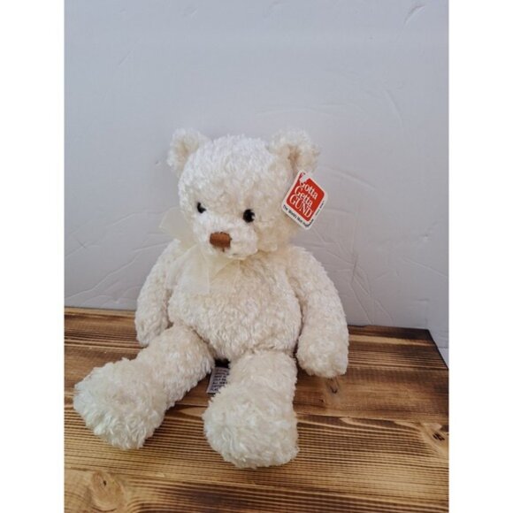GUND "Dunley" Ivory‎ Teddy Bear Plush Toy 15266 With Tag 12" Tall Display - Picture 1 of 8